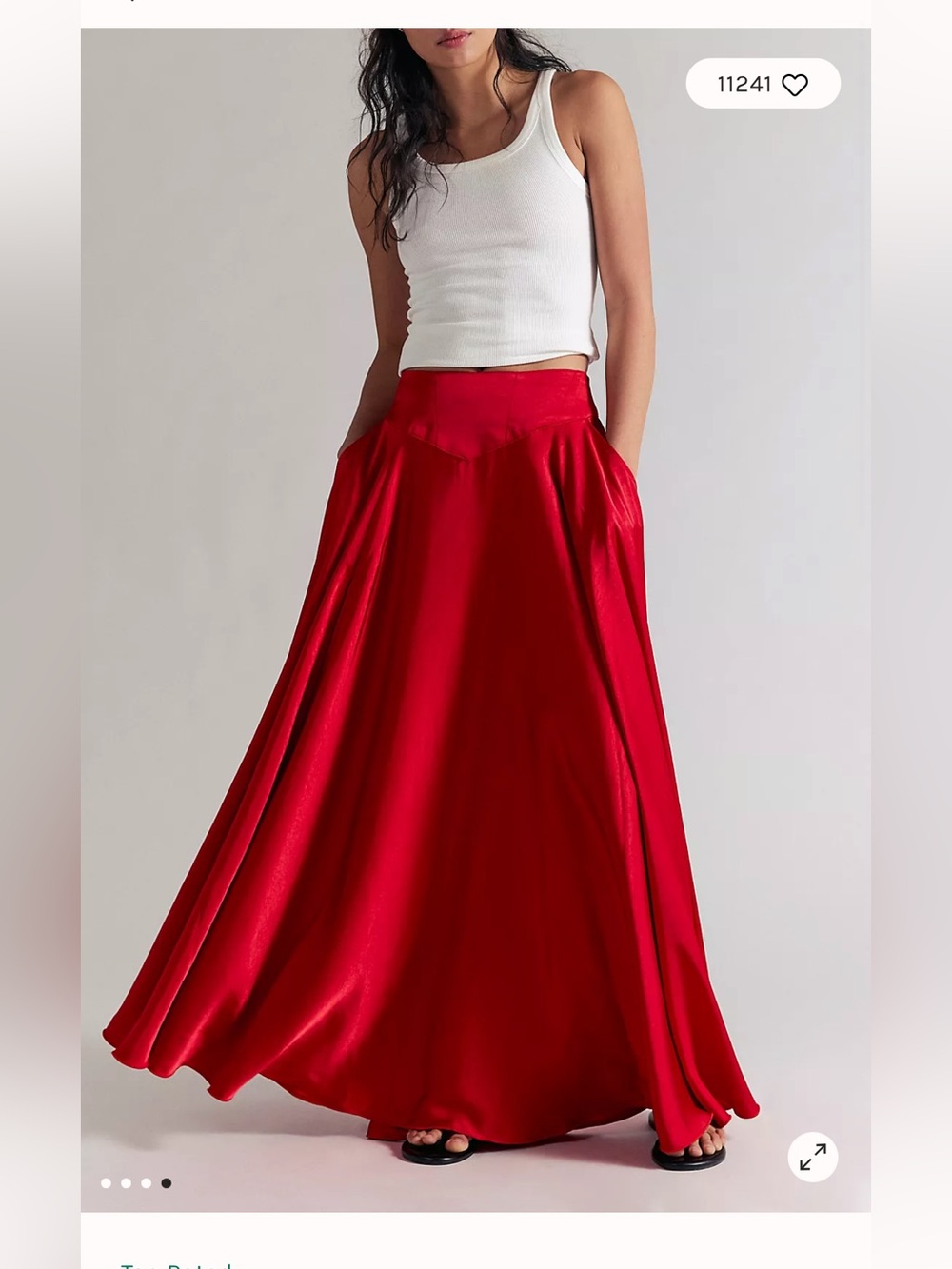 NWOT Free People SALSA CHILCO POCKETED MAXI SKIRT Size 8